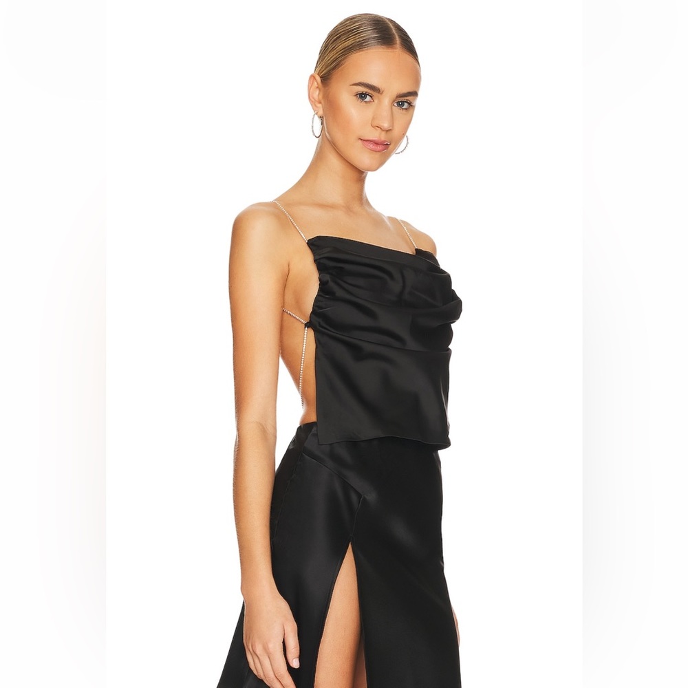 Nonchalant label rhinestone top